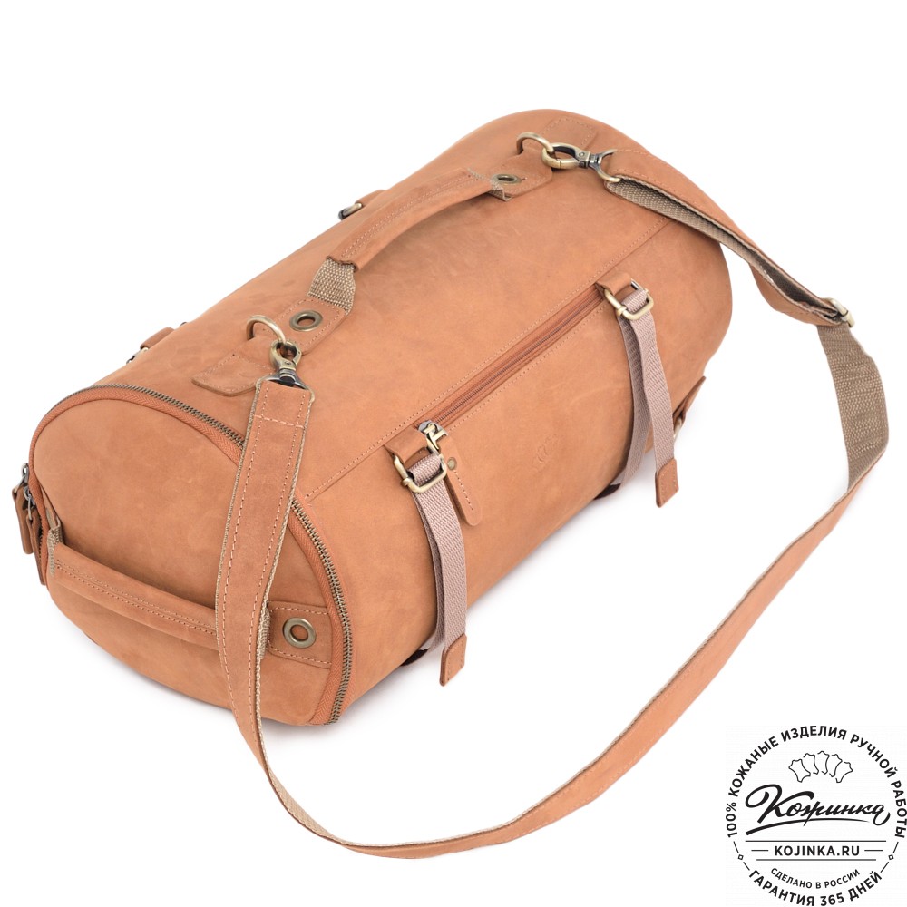  Кожаная сумка-трансформер "Скаут" (коричневый крейзи)