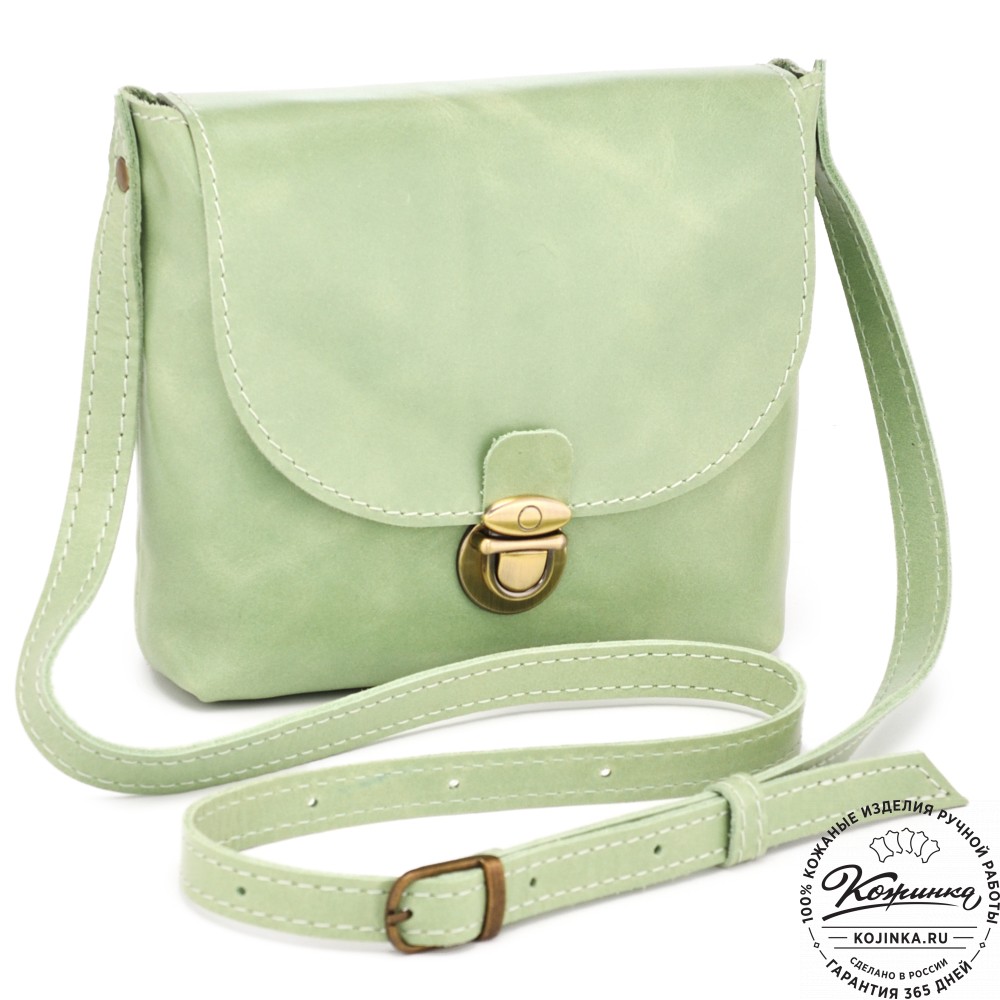  Кожаная сумка "Калифорния Нью" (мята)