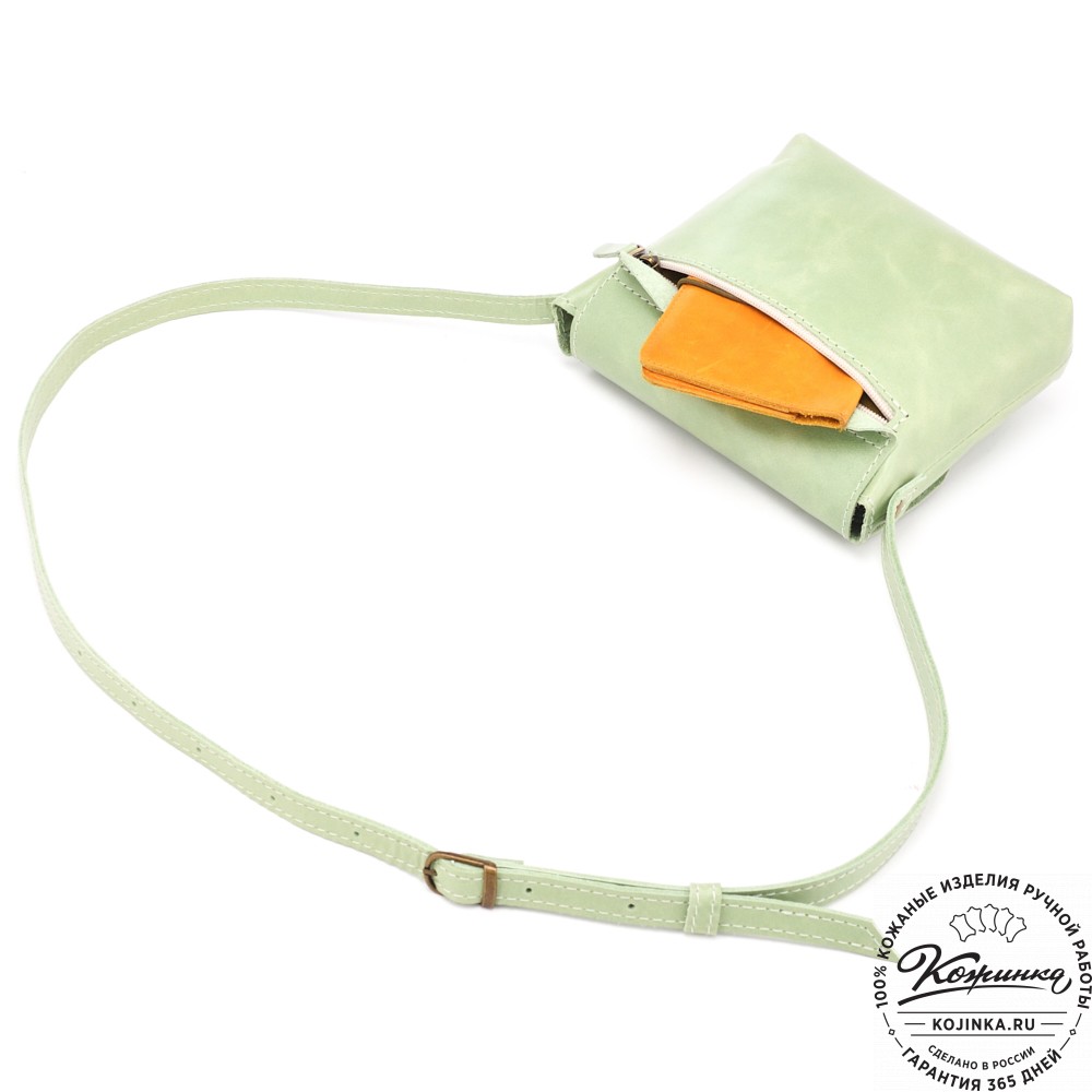  Кожаная сумка "Калифорния Нью" (мята)