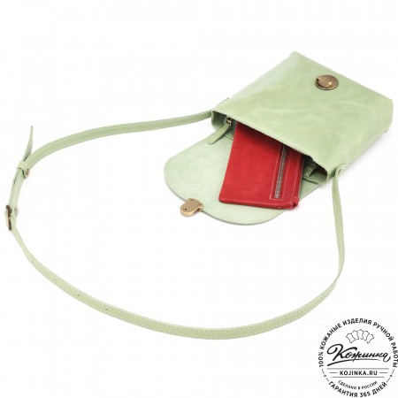  Кожаная сумка "Калифорния Нью" (мята)