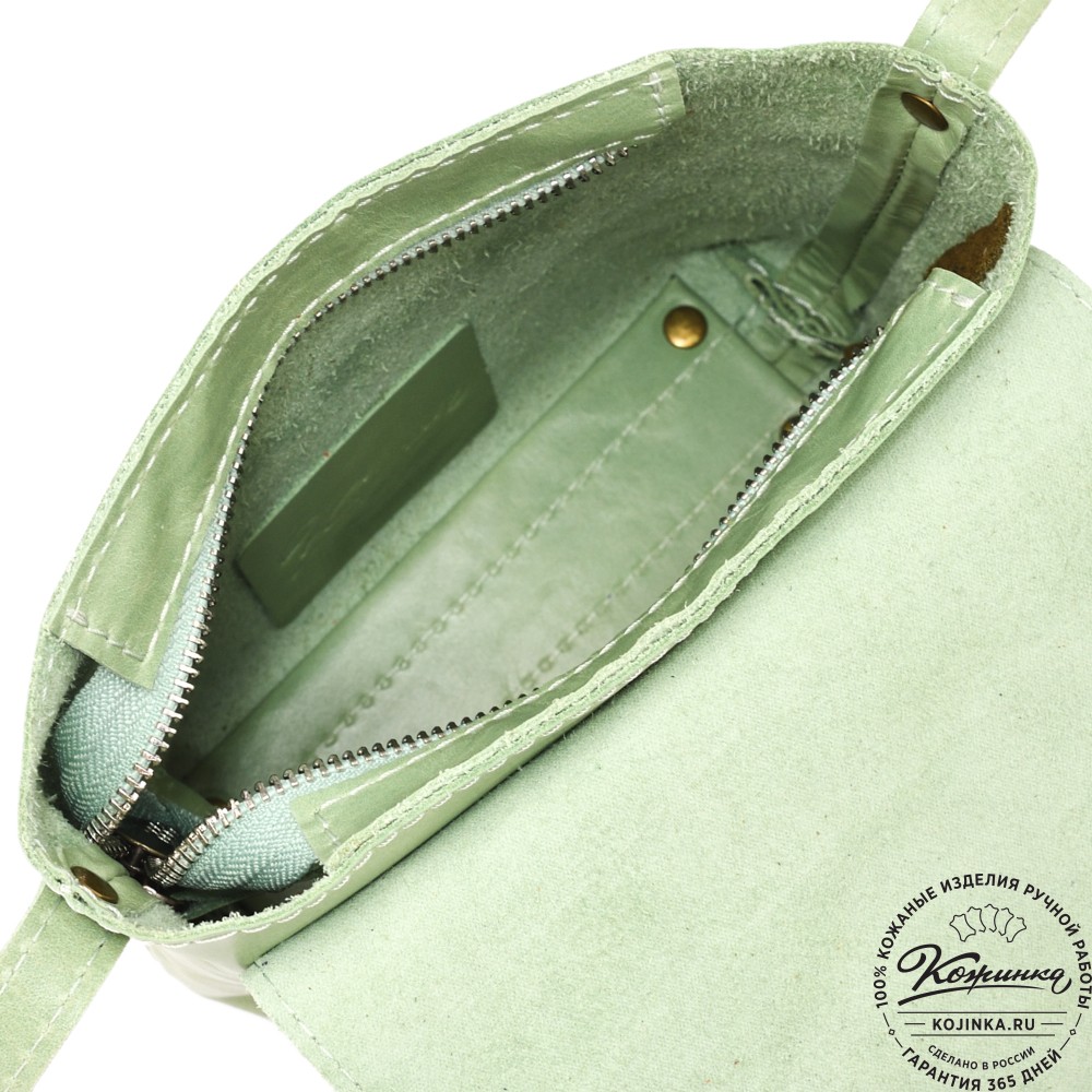  Кожаная сумка "Калифорния Нью" (мята)