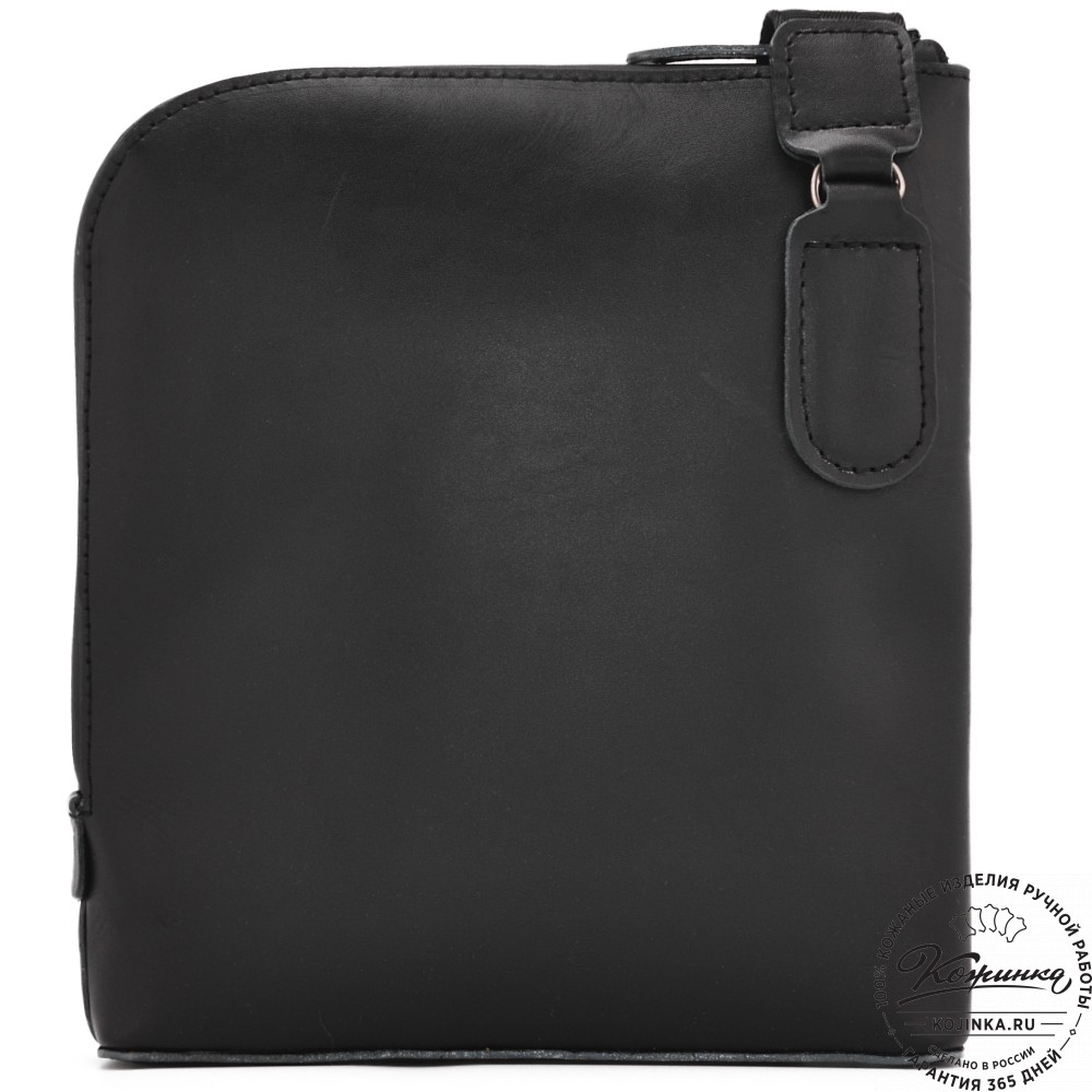  Кожаная сумка "Родос" (черная) 