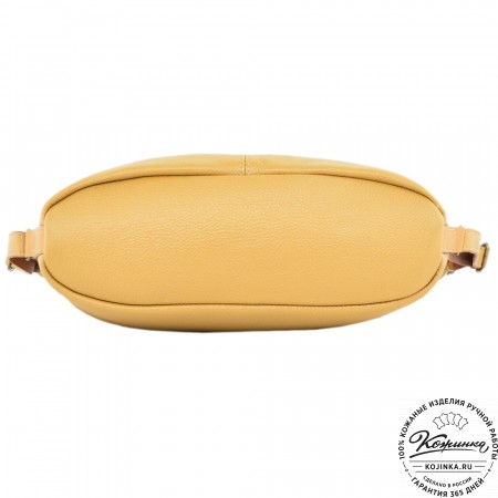  Женская кожаная сумка-трансформер "Ливадия" (охра)