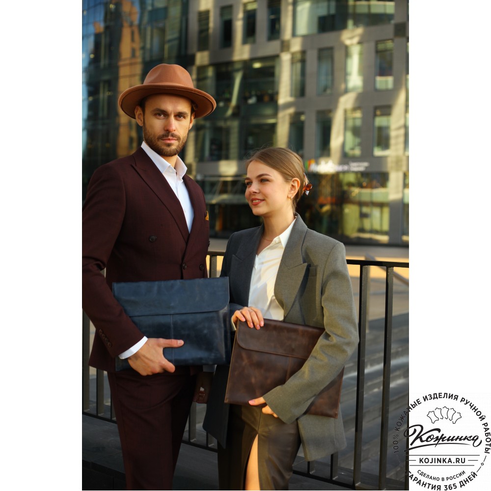 Папка для документов "Линда" (тёмно-коричневый антик)