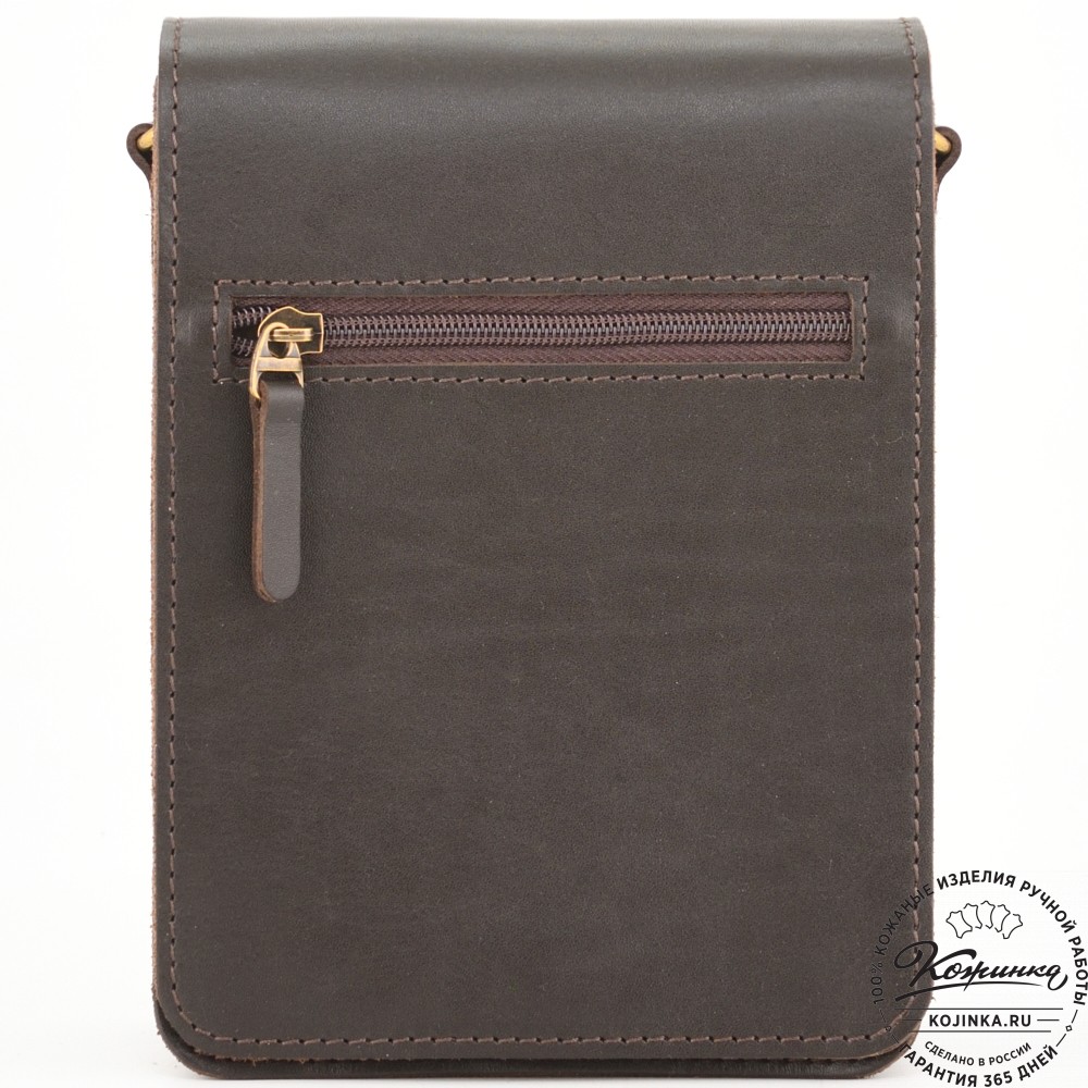 Кожаный сумка "Робин" (темно-коричневый)