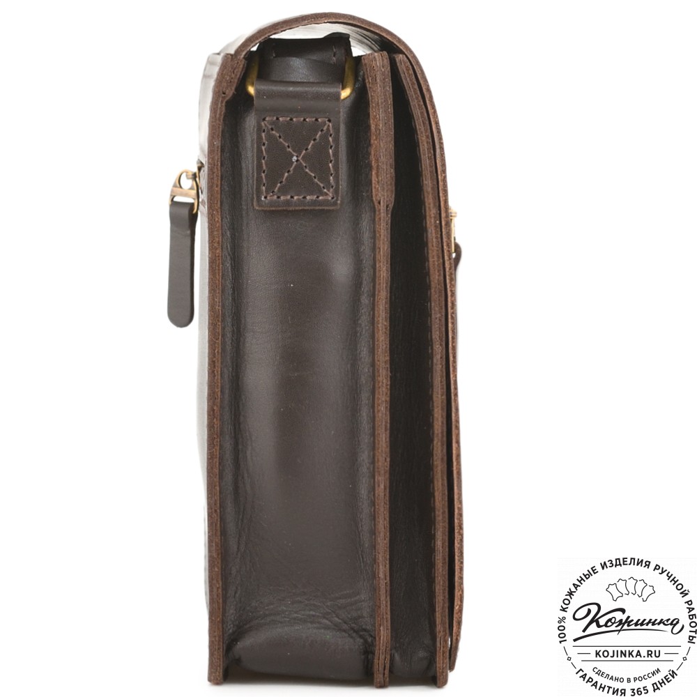 Кожаный сумка "Робин" (темно-коричневый)