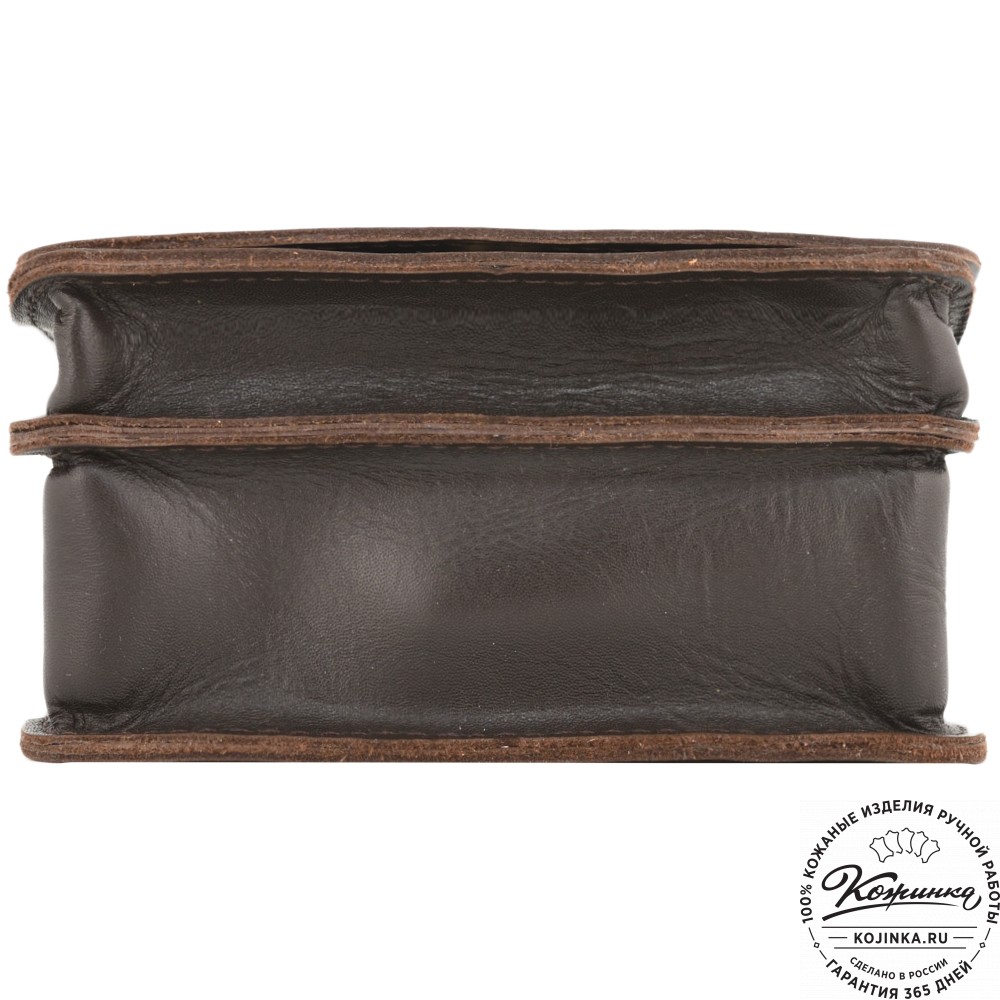 Кожаный сумка "Робин" (темно-коричневый)