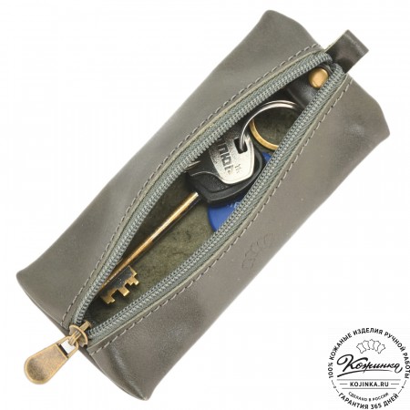 Кожаная ключница «Соло» (хаки)
