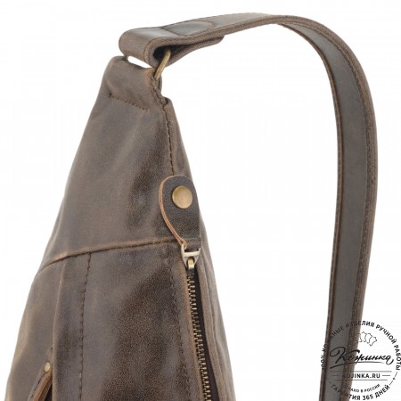 Кожаный рюкзак "Африка" (коричневый наппа)
