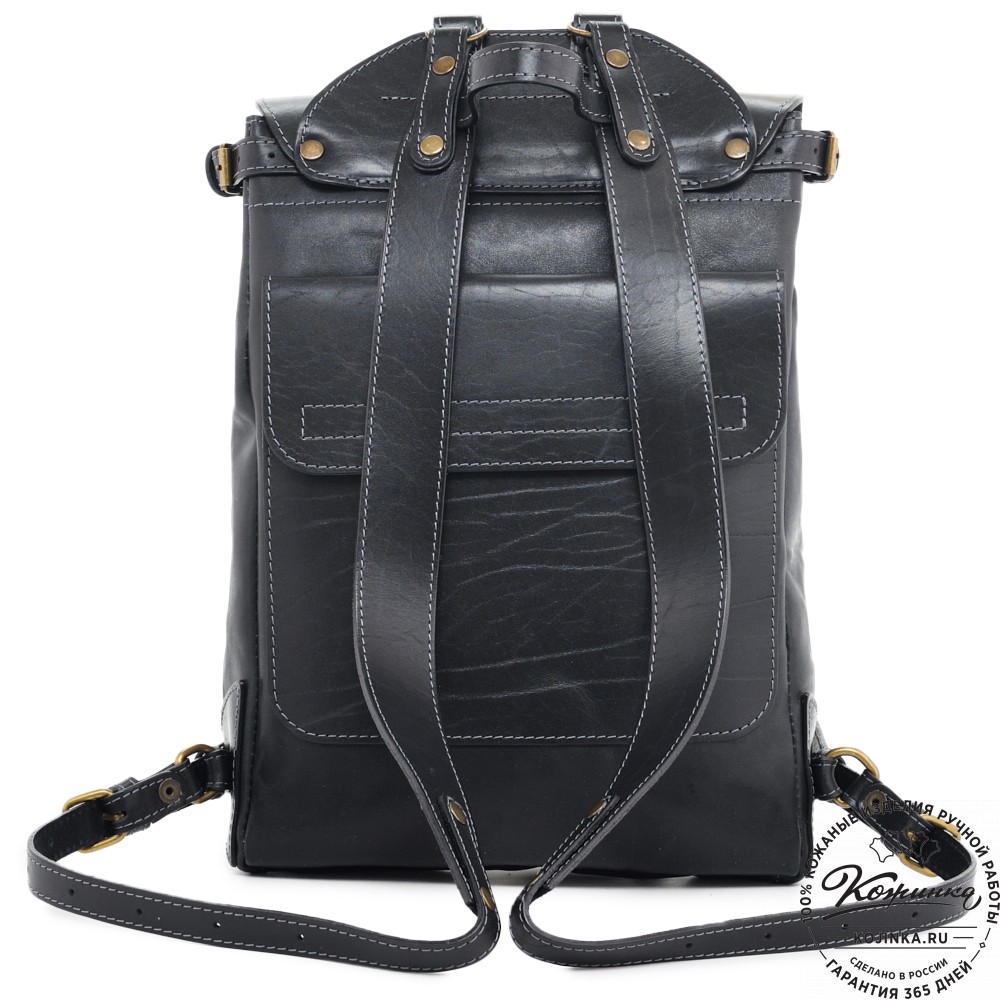 Кожаный рюкзак "Рафаэль""Ведьмак" (черный)