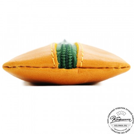 Кожаная ключница «Соло» "Чиполлино" (желтый) 