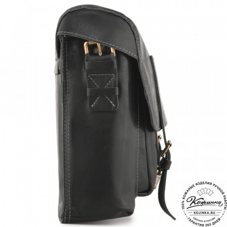  Кожаная сумка  "Форман" (черная)