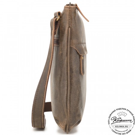 Мужская кожаная сумка "Говард" (коричневая наппа)