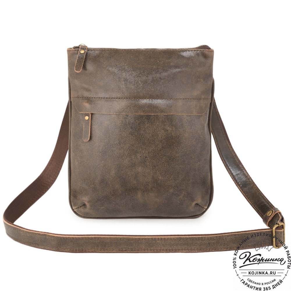 Мужская кожаная сумка "Говард" (коричневая наппа)