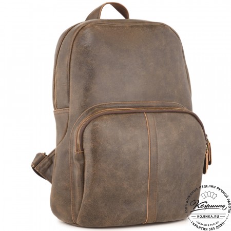 Кожаный рюкзак "Памела XL" (коричневая наппа)