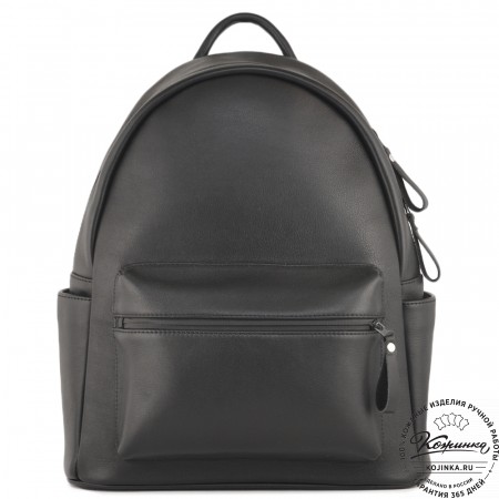 Кожаный рюкзак "Старк" (чёрный)