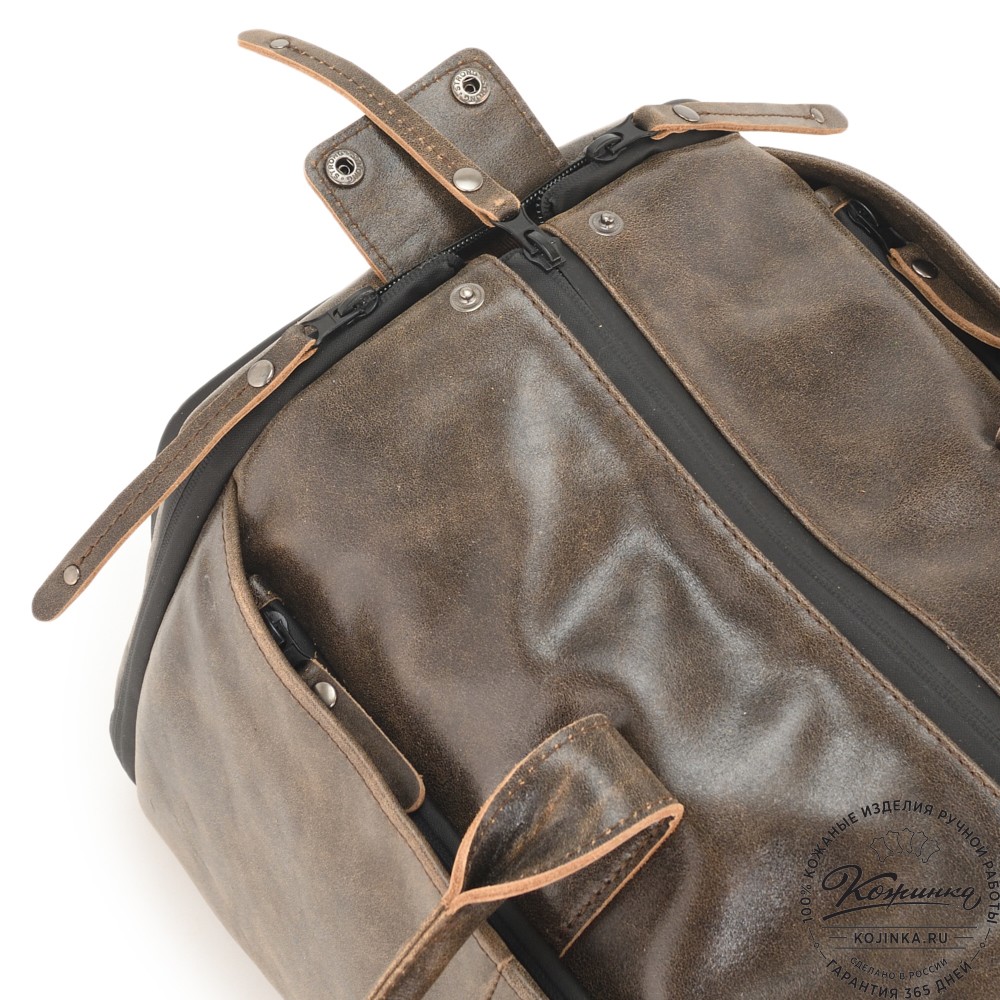 Кожаная сумка-портплед "Титан" (коричневая наппа)