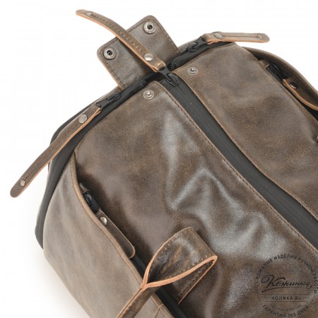 Кожаная сумка-портплед "Титан" (коричневая наппа)