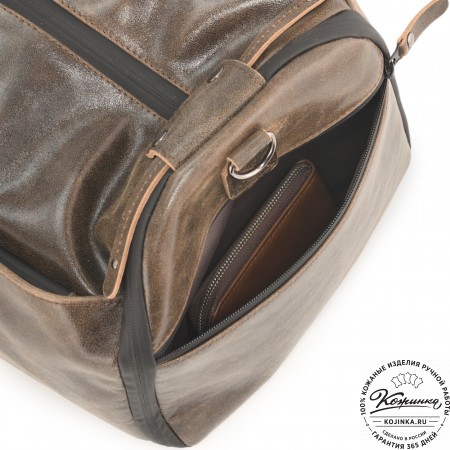 Кожаная сумка-портплед "Титан" (коричневая наппа)