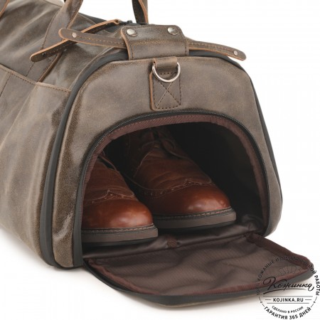 Кожаная сумка-портплед "Титан" (коричневая наппа)