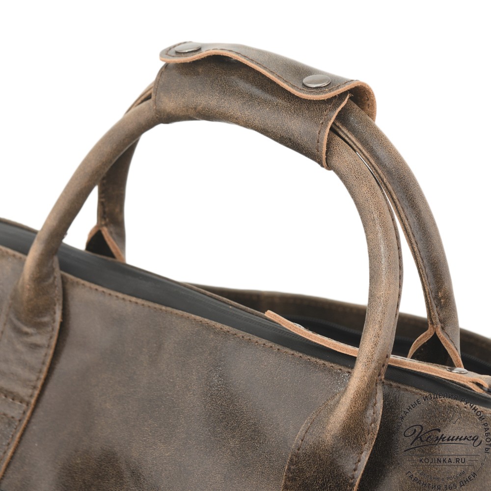 Кожаная сумка-портплед "Титан" (коричневая наппа)