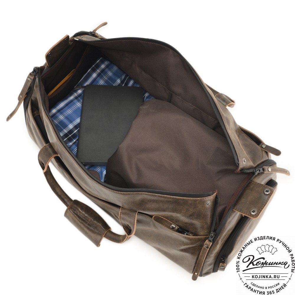 Кожаная сумка-портплед "Титан" (коричневая наппа)