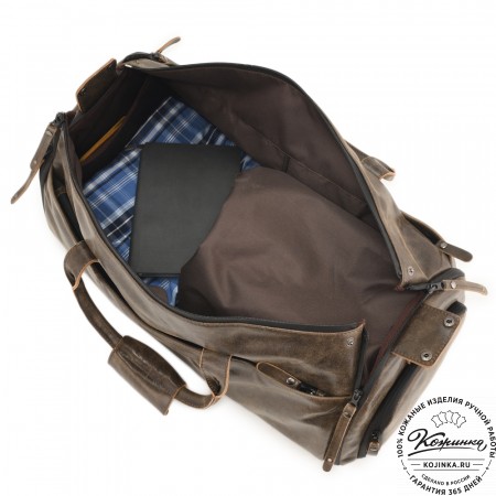 Кожаная сумка-портплед "Титан" (коричневая наппа)