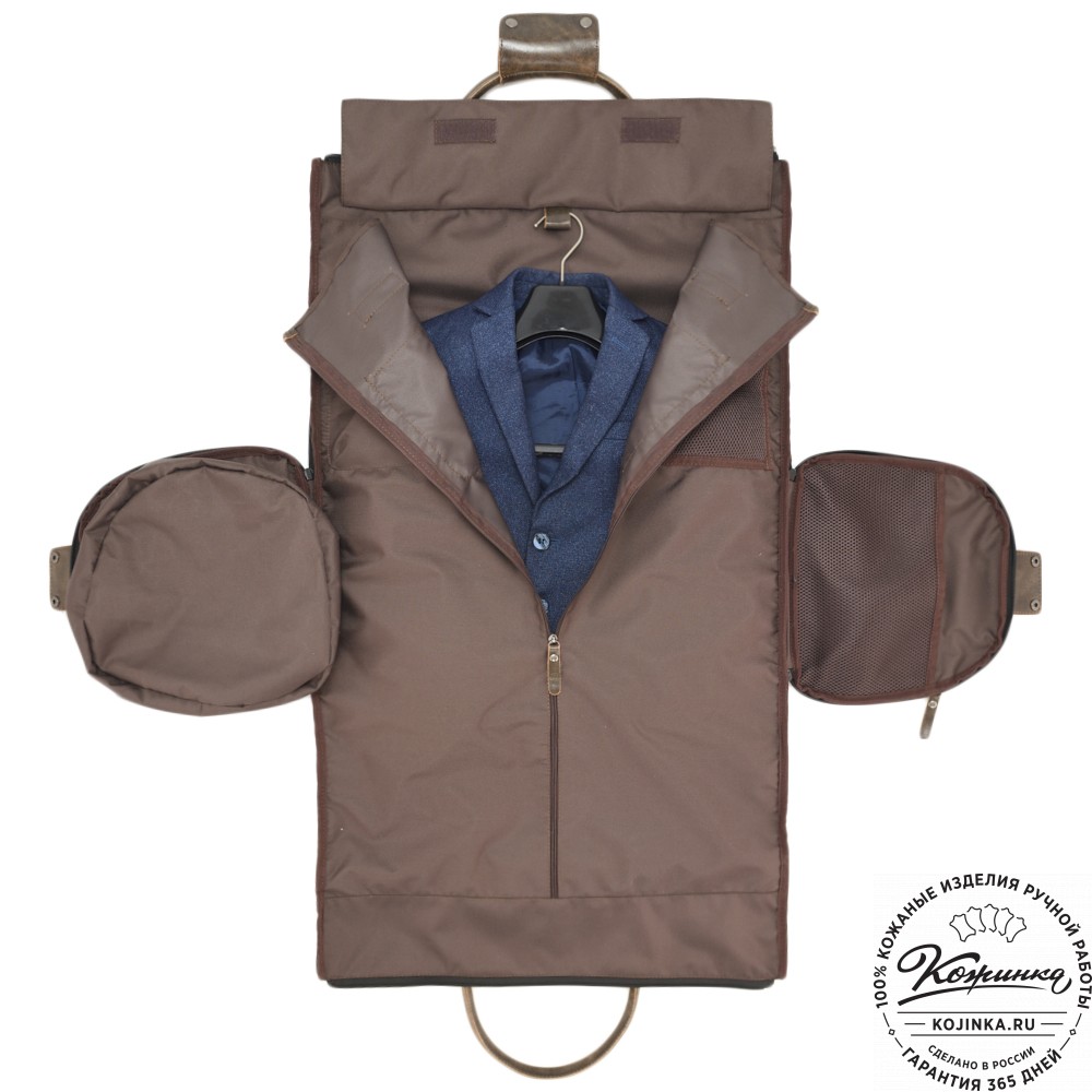 Кожаная сумка-портплед "Титан" (коричневая наппа)