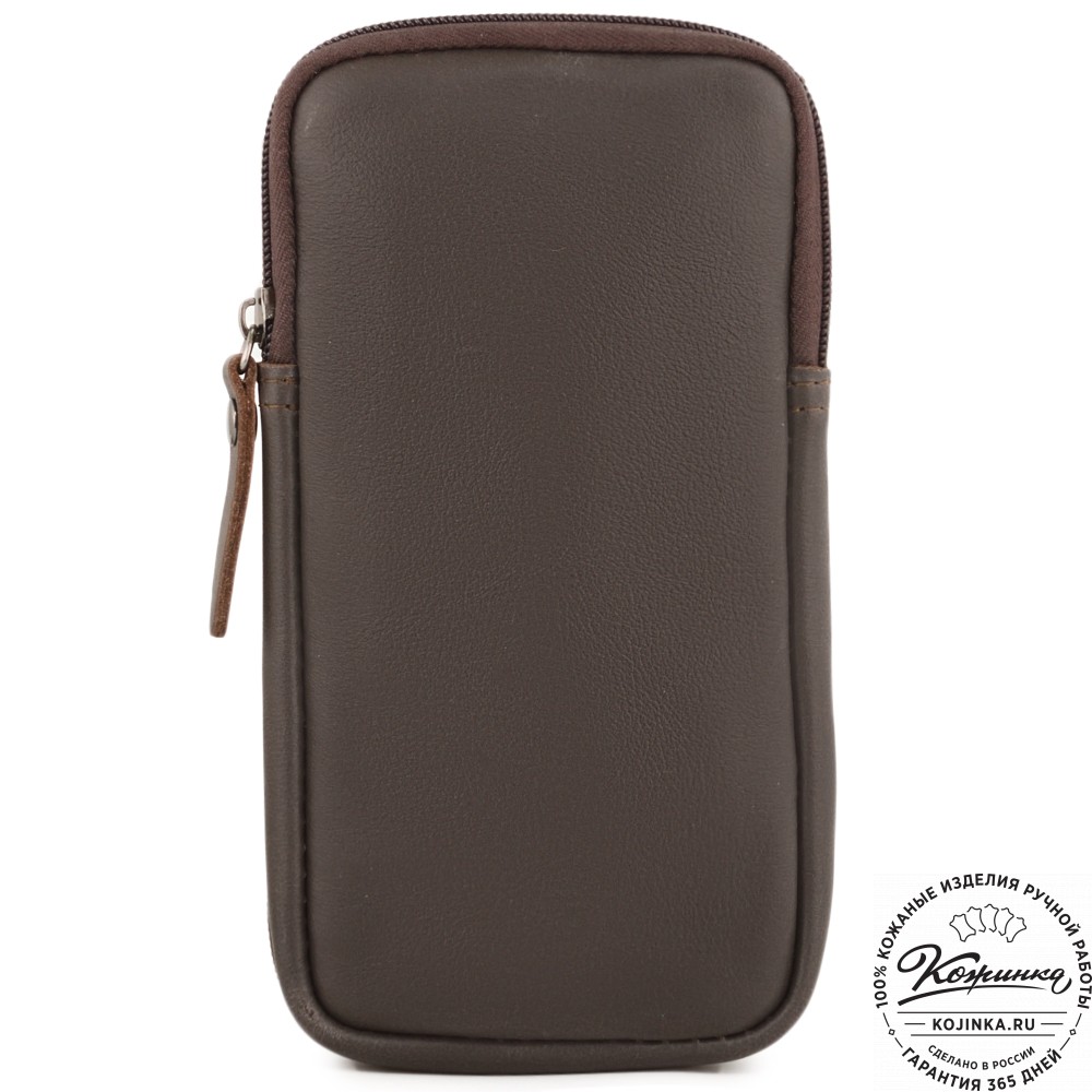 Кожаный клатч "Денвер" (темно-коричневый)