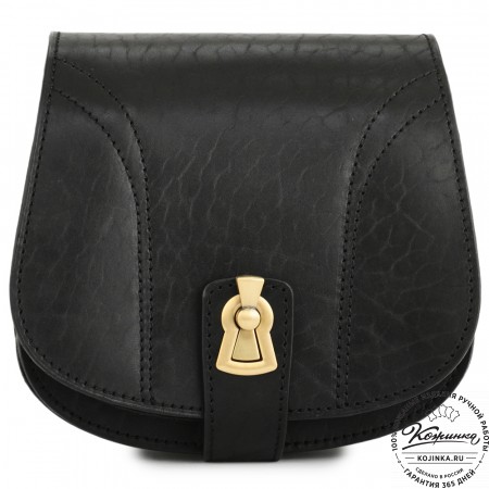 Кожаная сумка ручной работы "Джульетта-нью" (черная)