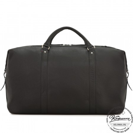 Кожаная дорожно-спортивная сумка "Англия БИГ" (фактура черный)