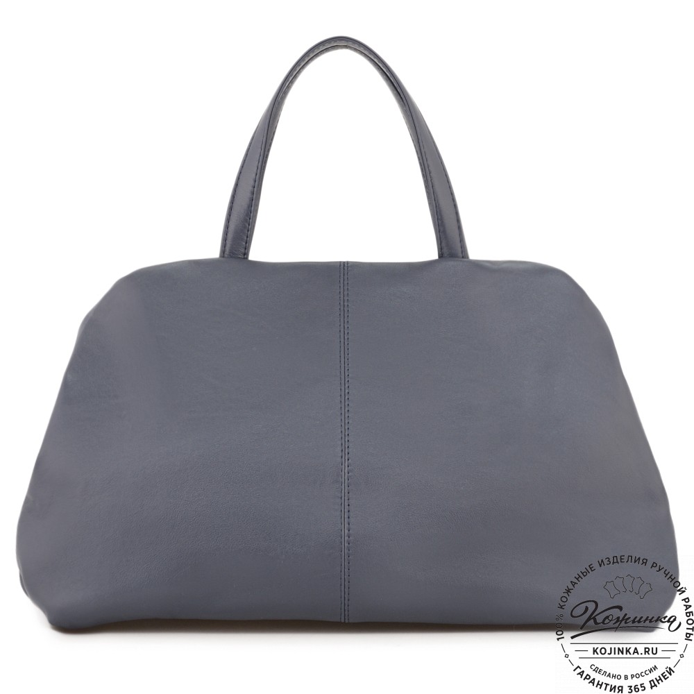 Женская кожаная сумка "Испания" (синяя)