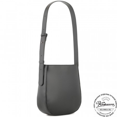 Женская кожаная сумка "Кантри" (черная)