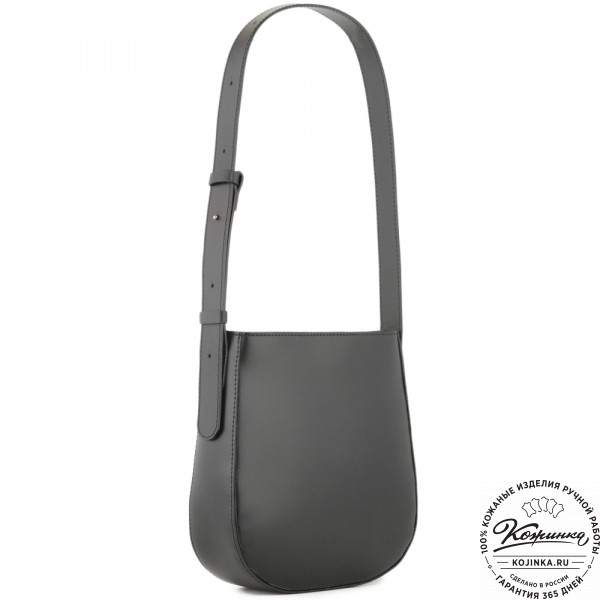 Женская кожаная сумка "Кантри" (черная). фото 1