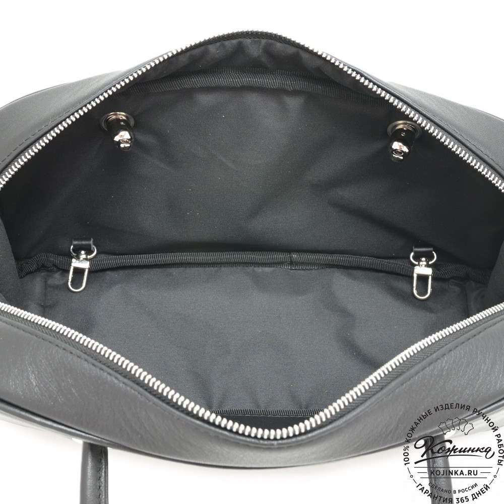 Женская кожаная сумка "Тамань" (черный)