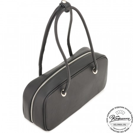 Женская кожаная сумка "Тамань" (черный)