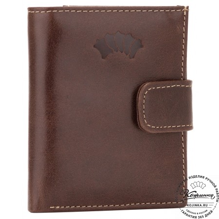 Кожаное портмоне "Германия" (коричневое)
