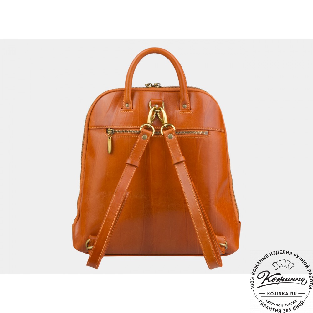 Кожаный рюкзак "Королева с картами" 