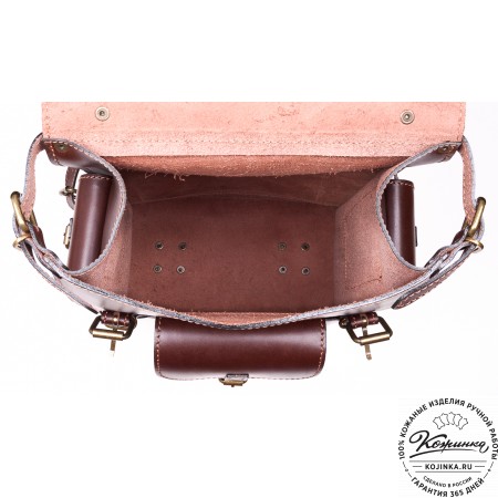 Кожаный ранец "Максимус 3" (коричневый)