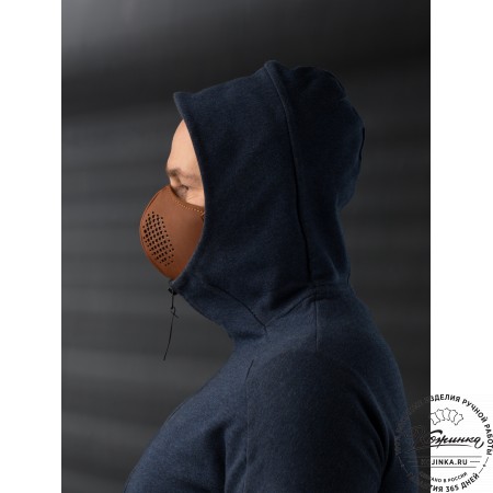 Кожаная маска Ренегат (коричневая)