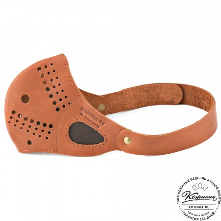 Кожаная маска Бионик (коричневая)