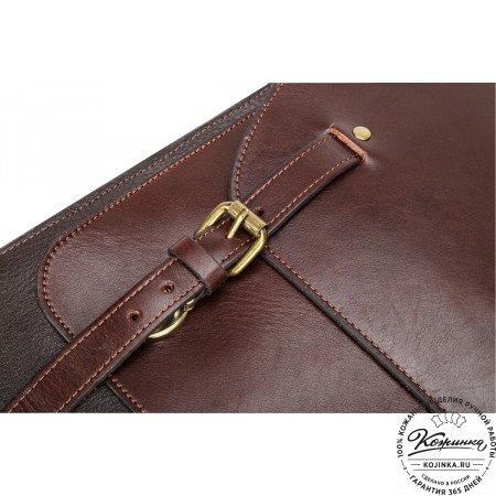 Кожаный рюкзак "Рафаэль New" (коричневый с темно-коричневым)