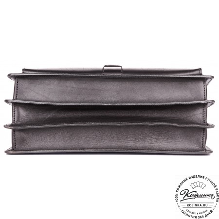 Кожаный портфель "Карьерист"  (чёрный)