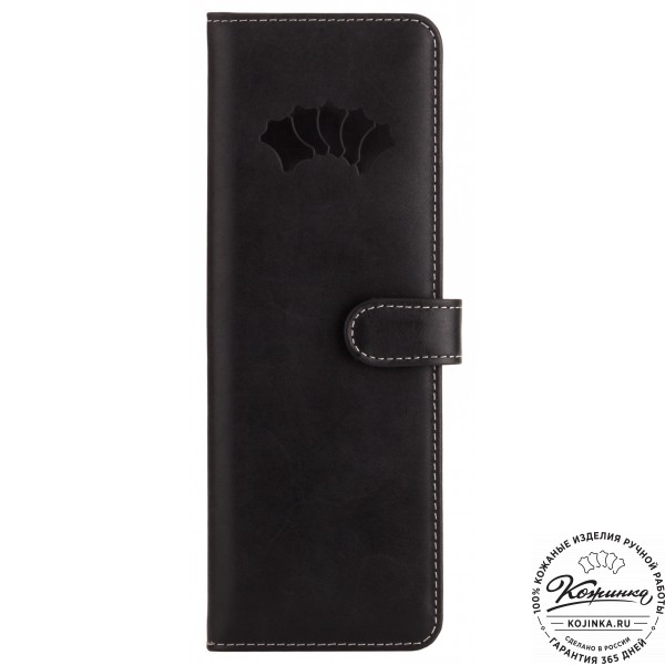 Кожаная визитница Токио (черная). фото 1