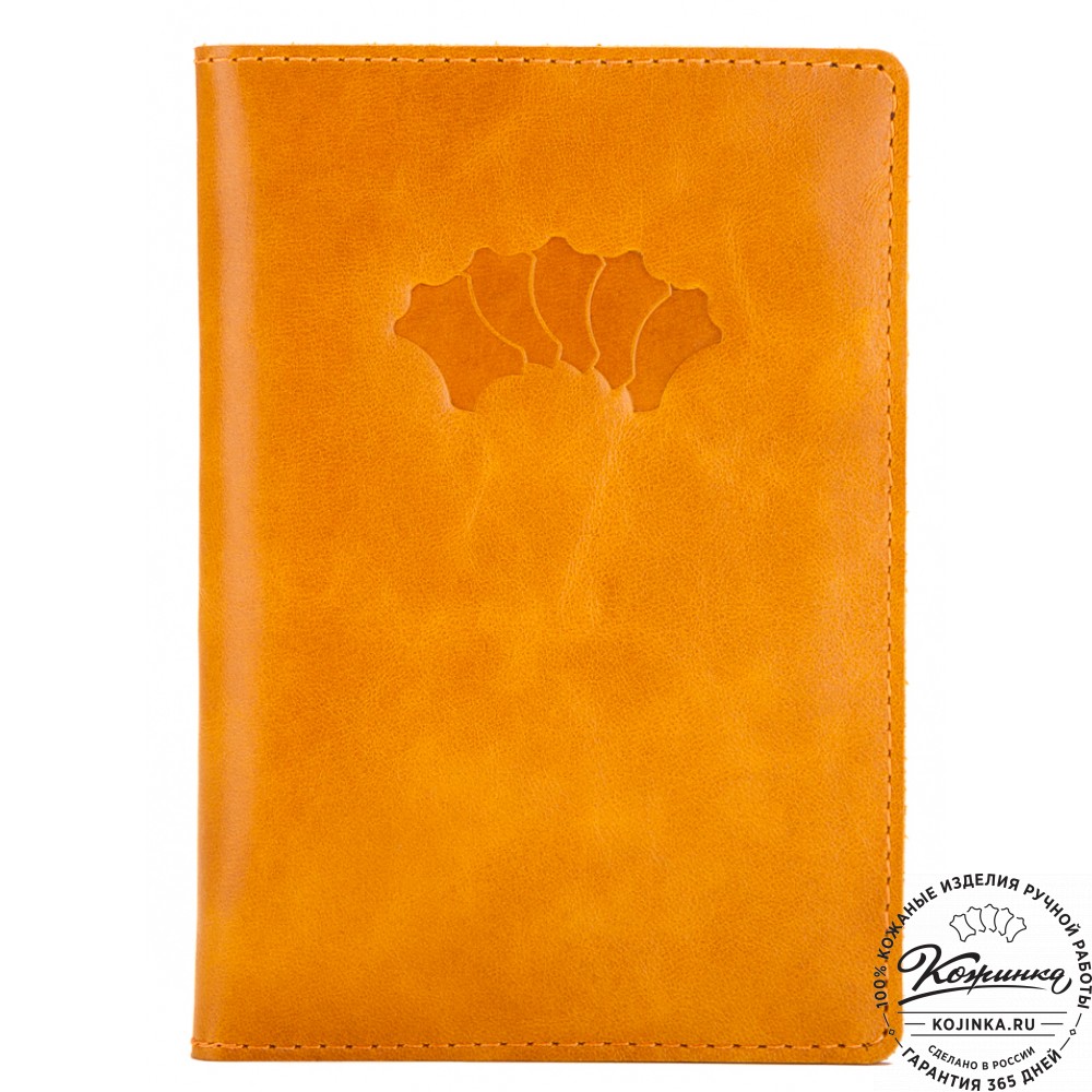 Кожаный бумажник водителя Турин (желтый)