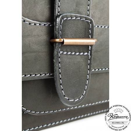 Кожаный портфель "Француз" (черный)