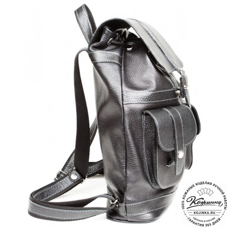 Кожаный рюкзак "Классика" (чёрный)