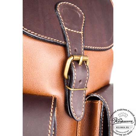 Кожаный рюкзак "Классик 2" (коричневый)