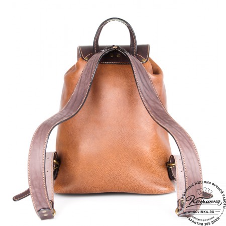Кожаный рюкзак "Классик 2" (коричневый)