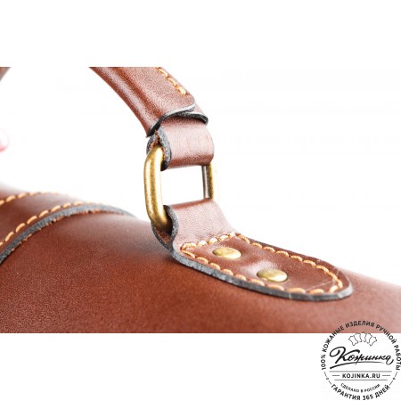 Мужской кожаный портфель "Премьер" (коричневый)